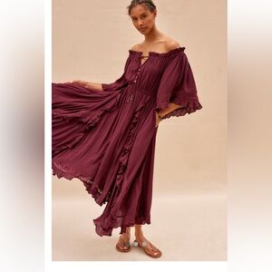 FREE PEOPLE Beach Bliss Maxi XL midi boho ren faire engagement photo